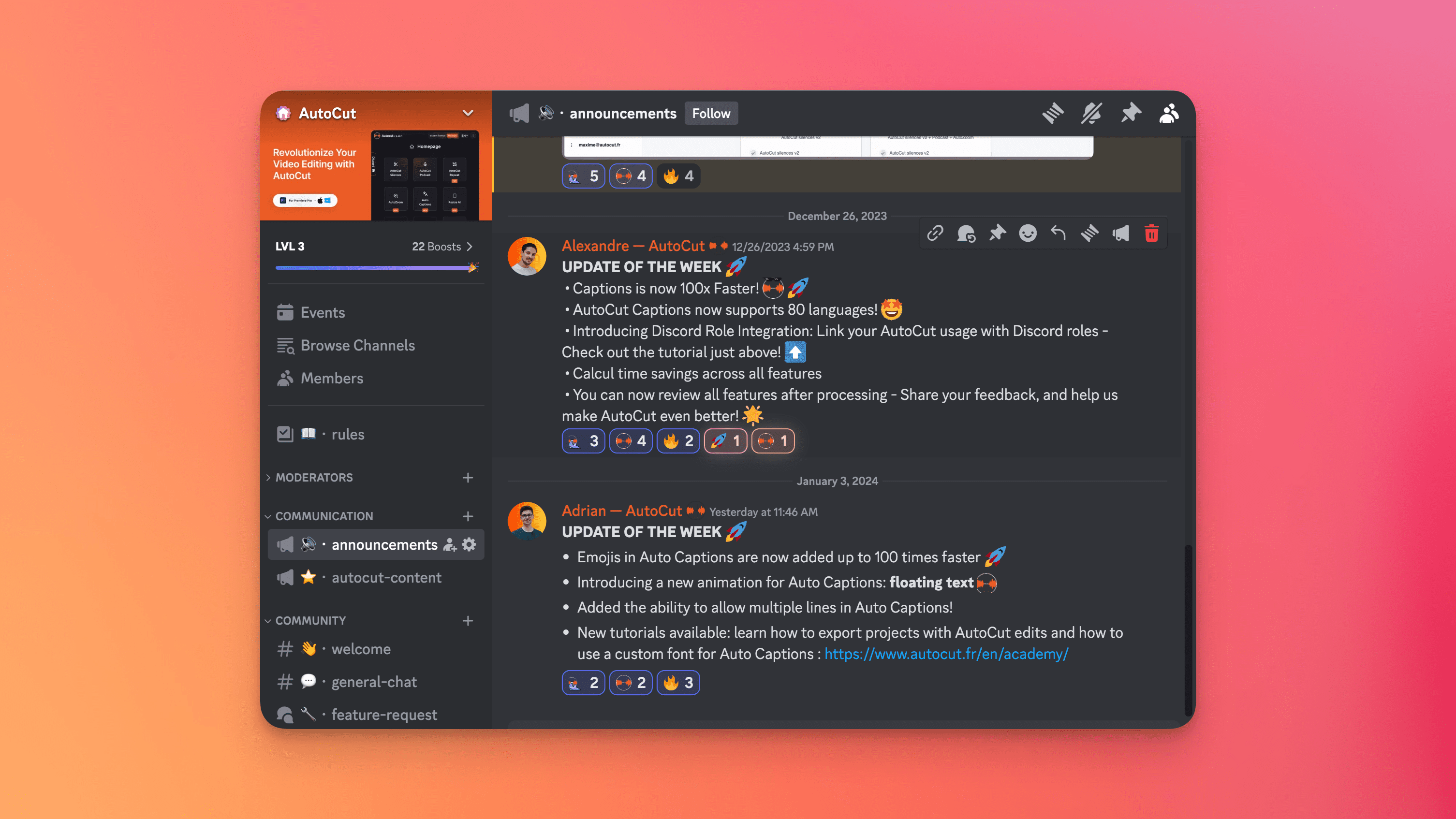 AutoCut Discord