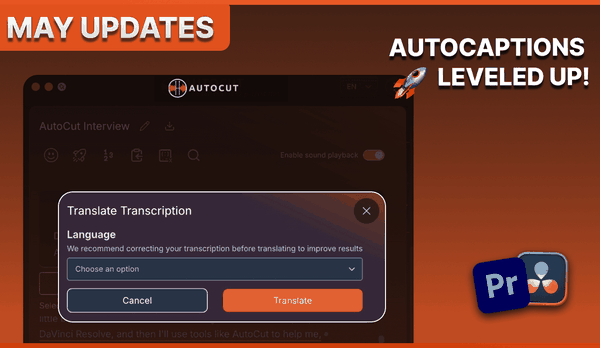May 2025 Updates AutoCut