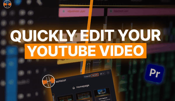 Quickly edit your youtube video with AutoCut on PremierePro